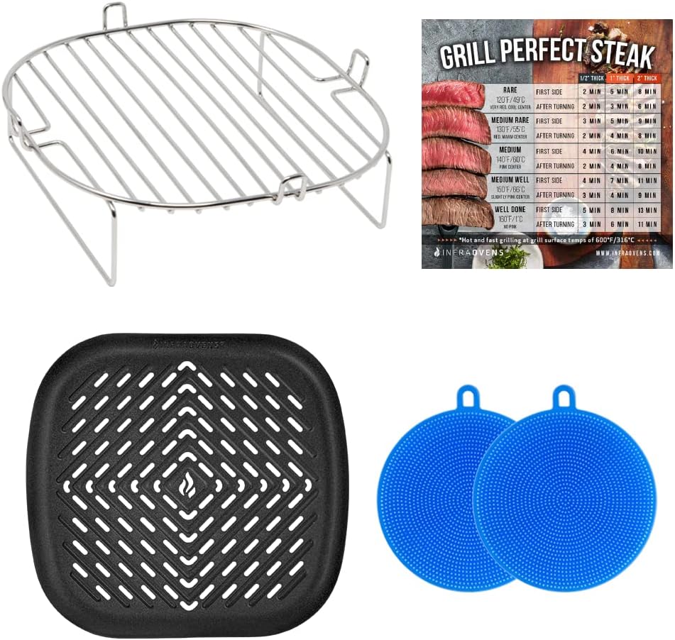 Buy Air Fryer Rack and Grill Accessories Compatible with Ninja, Power