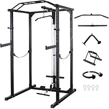 HulkFit Multifunction Heavy-Duty Power Cage Squat Rack, Home Gym,Multiple Sizes and Colors Available