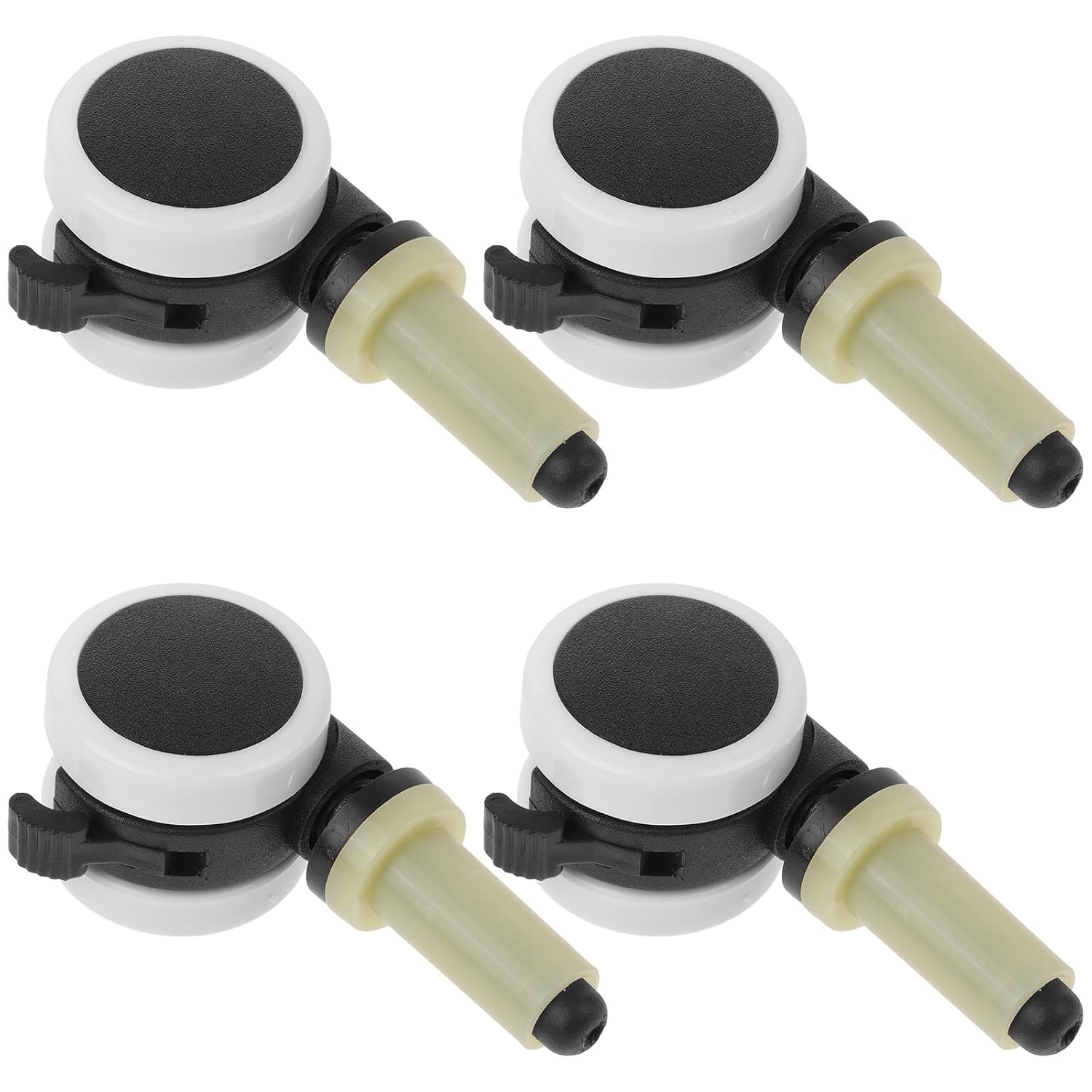 BESPORTBLE 4pcs Replacement High Chair Wheels Dining Chair Casters Plastic Accessories for Booster Seat Stroller Compatible Use Random Color
