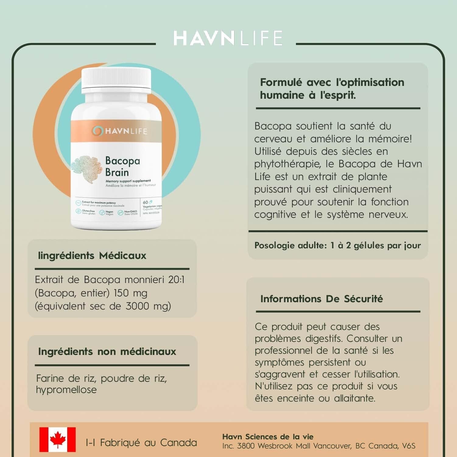 Bacopa Extract 900 Mg 180 Capsules Bacopa Monnieria By Vitamins Because
