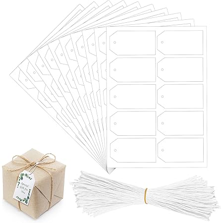 Amazon.com : Avery Printable Blank Scallop Gift Tags with Sure Feed, 2 ...