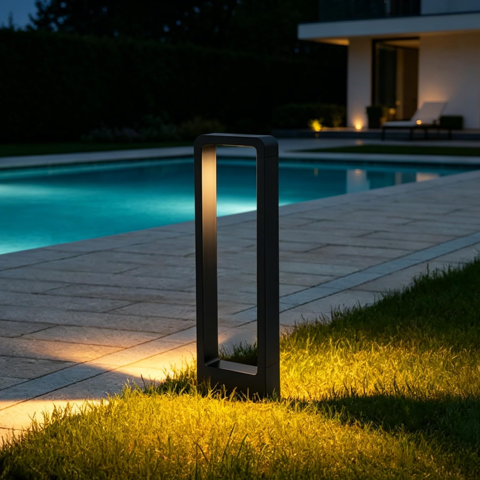 SDUYTDG Outdoor LED Landscape Lights 7W Waterproof Aluminum Pathway Lights for Walkway Garden Yard Driveway Sidewalk Lawn 3000K Led Bollard Lamp