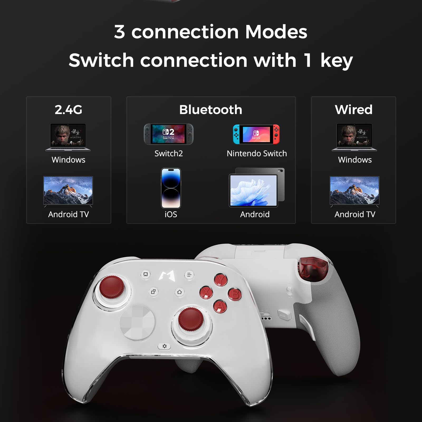 Amazon.co.jp: Mobapad Huben2 ブラック｜switch 2 プロコン 対応｜HD