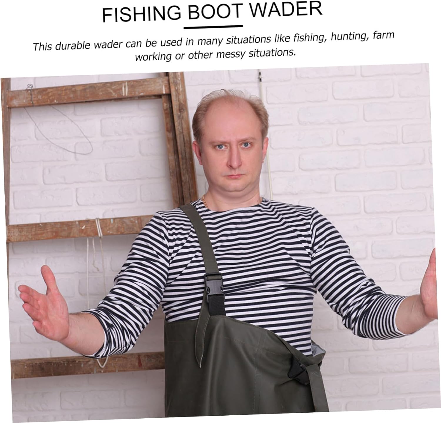 BESPORTBLE Fishing Waders for Women Men Pvc Wading Pants Full-body Rain Gear Suit