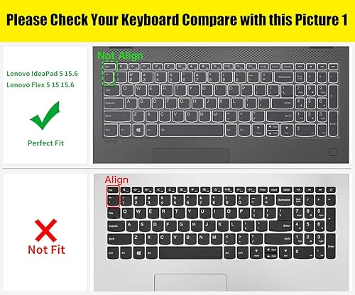 Miniatura 2 de Funda de teclado de letras grandes para Lenovo ideaPad Flex 5 5i 16 pulgadas 2024 2023  Yoga 7 7i 16  Yoga 7i 15.62023 2024 ideaPad 3 3i 5 5i 15.6