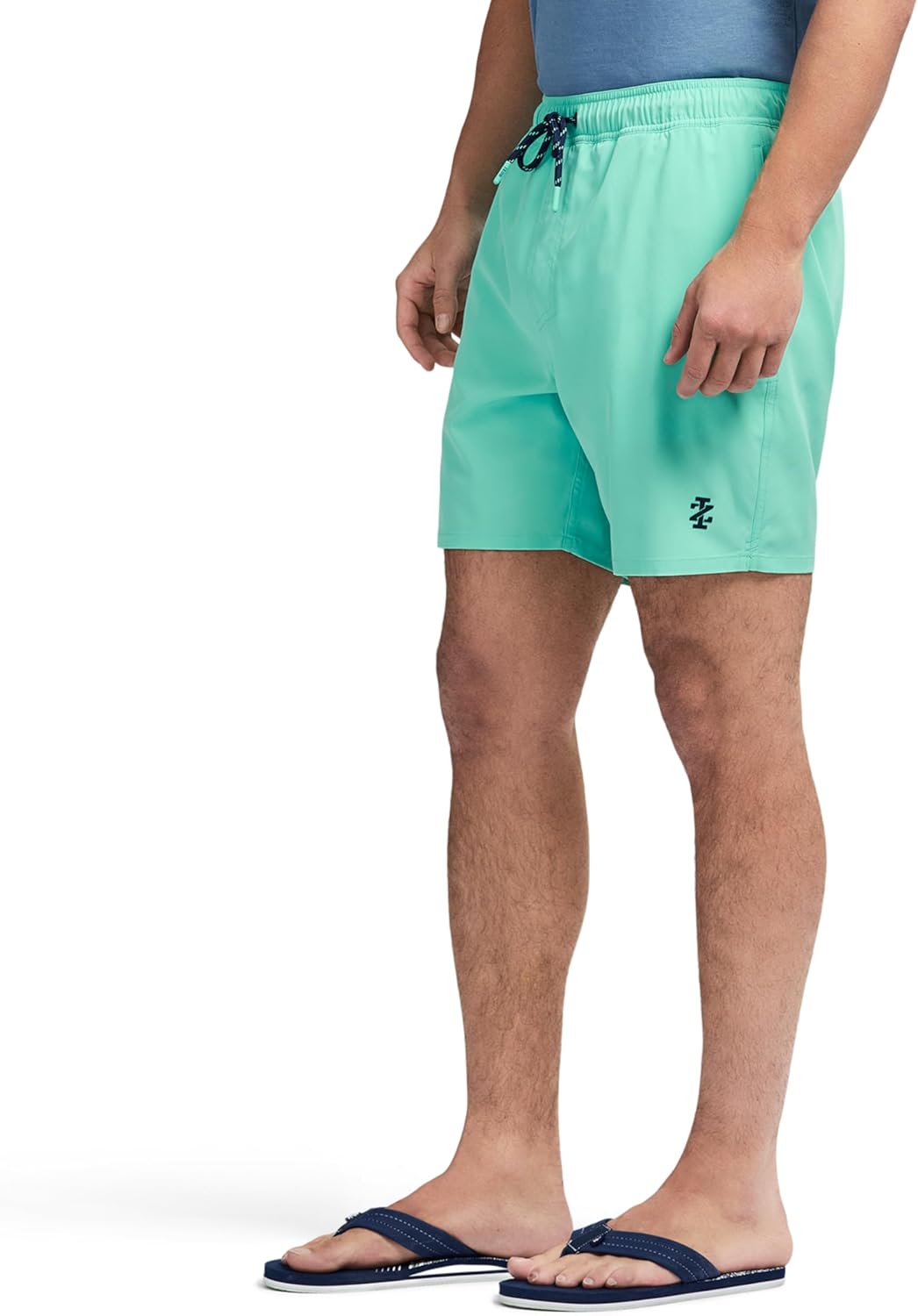 Izod Mens Swim Trunks with Comfort Liner Saltwater Performance Upf50 Stretch Swimsuit 6" Inseam - Image 2