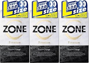 Jex Condoms ZONE Premium Zone Premium Large Size (L), Set of 5 x 3 Boxes (Total 15 Times)