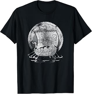 Vintage Nordic Viking Ship Shirt T-Shirt