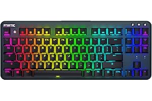 miniSTREAK Silent Cherry MX Red LED Backlit RGB TKL Mechanical Keyboard