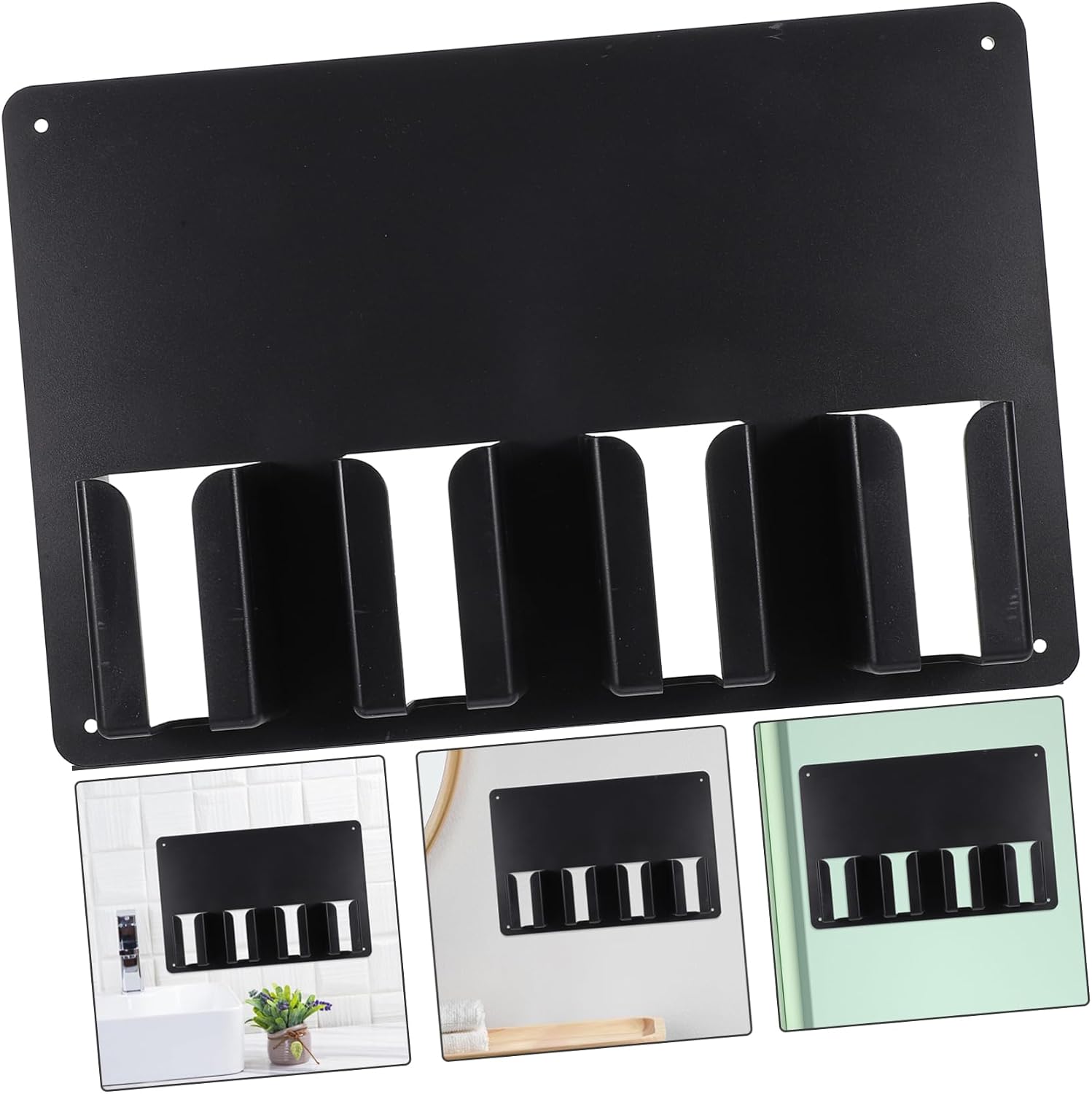 Hair Salon Storage Rack Barber Comb Splint Holder Clipper Hair Product Organizer Multi-Purpose Wall Mount Style