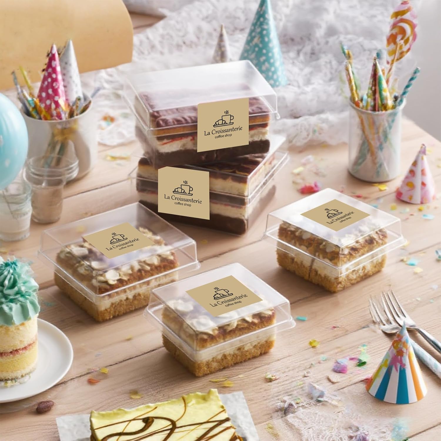 Starboling 2"x2"Square Thermal Labels,Self-Adhesive Thermal Sticker Printer Labels for Small Business,Address,Color Coding(Brown) - Image 6