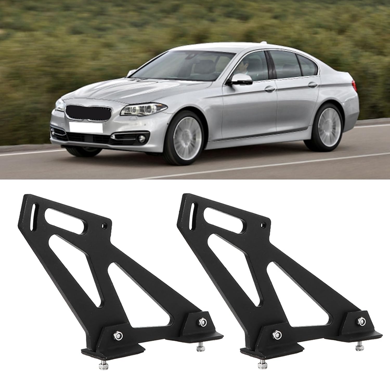 Universal CNC Aluminum Alloy Rear Wing Spoiler Mount Brackets, Lightweight Bolt - On Racing Tail Spoiler Legs for Enhanced Stability and Aerodynamics on All Cars