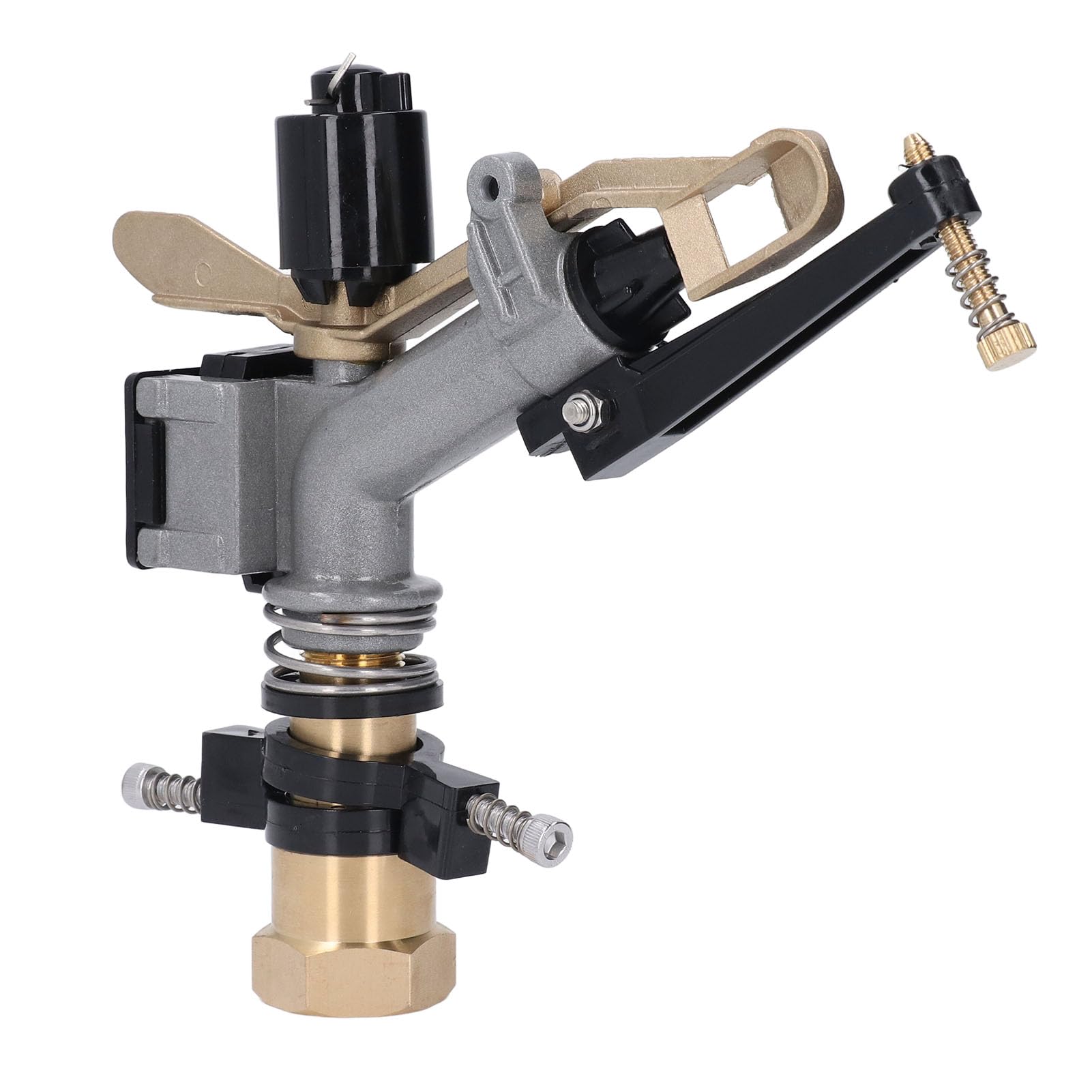 Bewinner Irrigatore per Irrigazione a Rotazione Automatica da 1 Pollice, Spruzzatore Nebulizzante per Grandi Aree con Braccio Oscillante, Irrigatore d'acqua a Copertura Totale a 360° per Fattoria