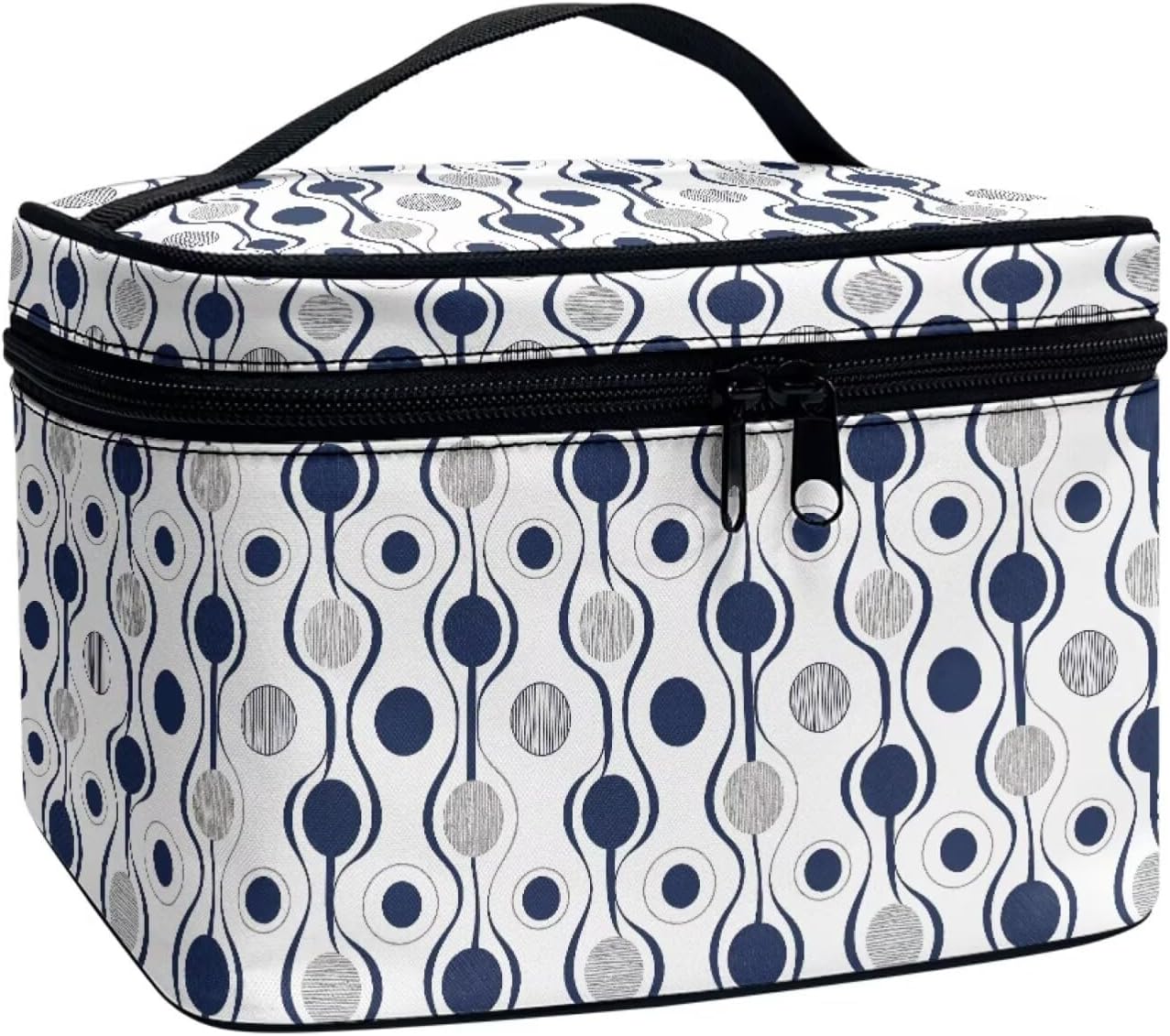 JoyLamoria Outdoor Travel Cosmetic Bag Handheld Large Capacity Makeup Case