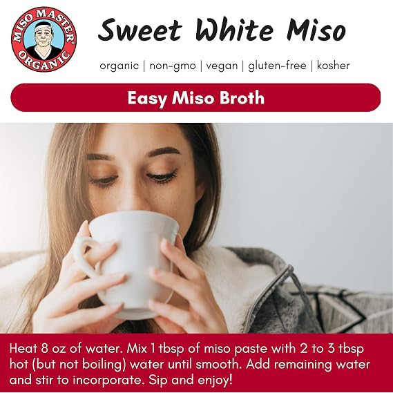 Miso Master Miso Sweet White Low salt Organic, 16 oz