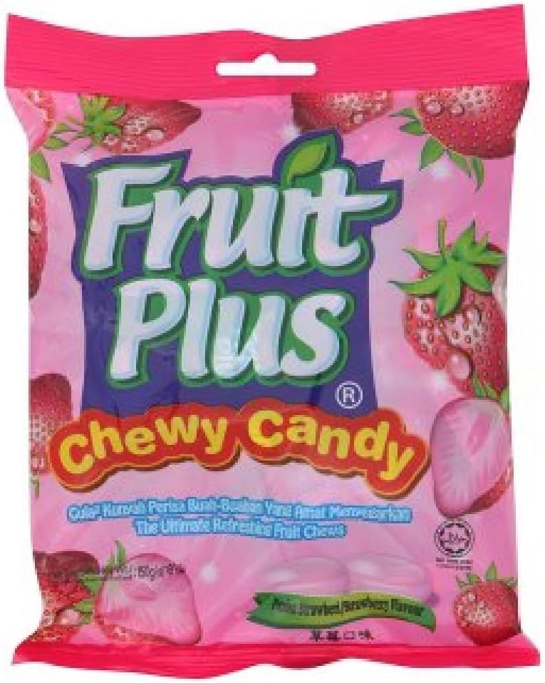 Fruit Plus Chewy Candy 150g (Strawberry Flavour, 1 Pack)