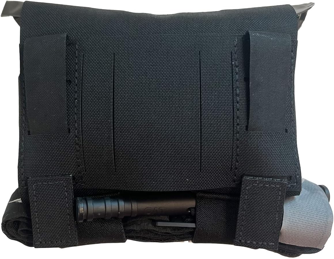 Rescue Essentials Burrito IFAK, Idividual First Aid Kit (Black)