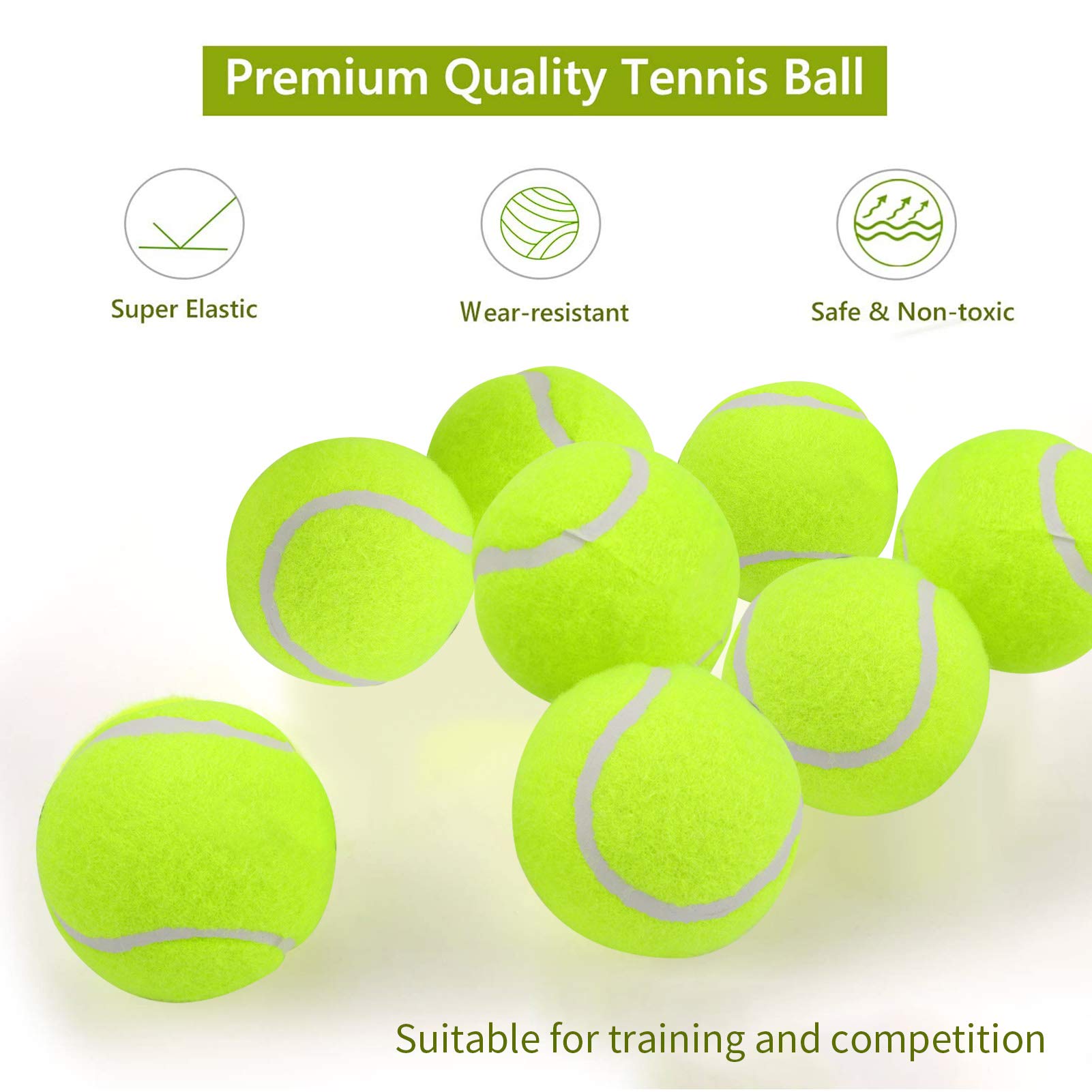 3 Tennisbälle Standard - Training & Spiele, Auch Für Hunde Geeignet