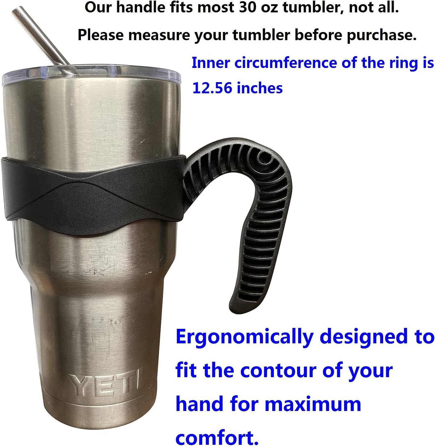 Handle for Yeti Tumblers - Yeti Handle 30 oz Tumbler YETI Tumbler Handle Yeti 30 oz Tumbler Handle 3 Pack Black Ozark Trail RTIC SIC 30oz Yeti Cup Handle Yeti Handles for 30 Ounce Ramblers Rambler Mug