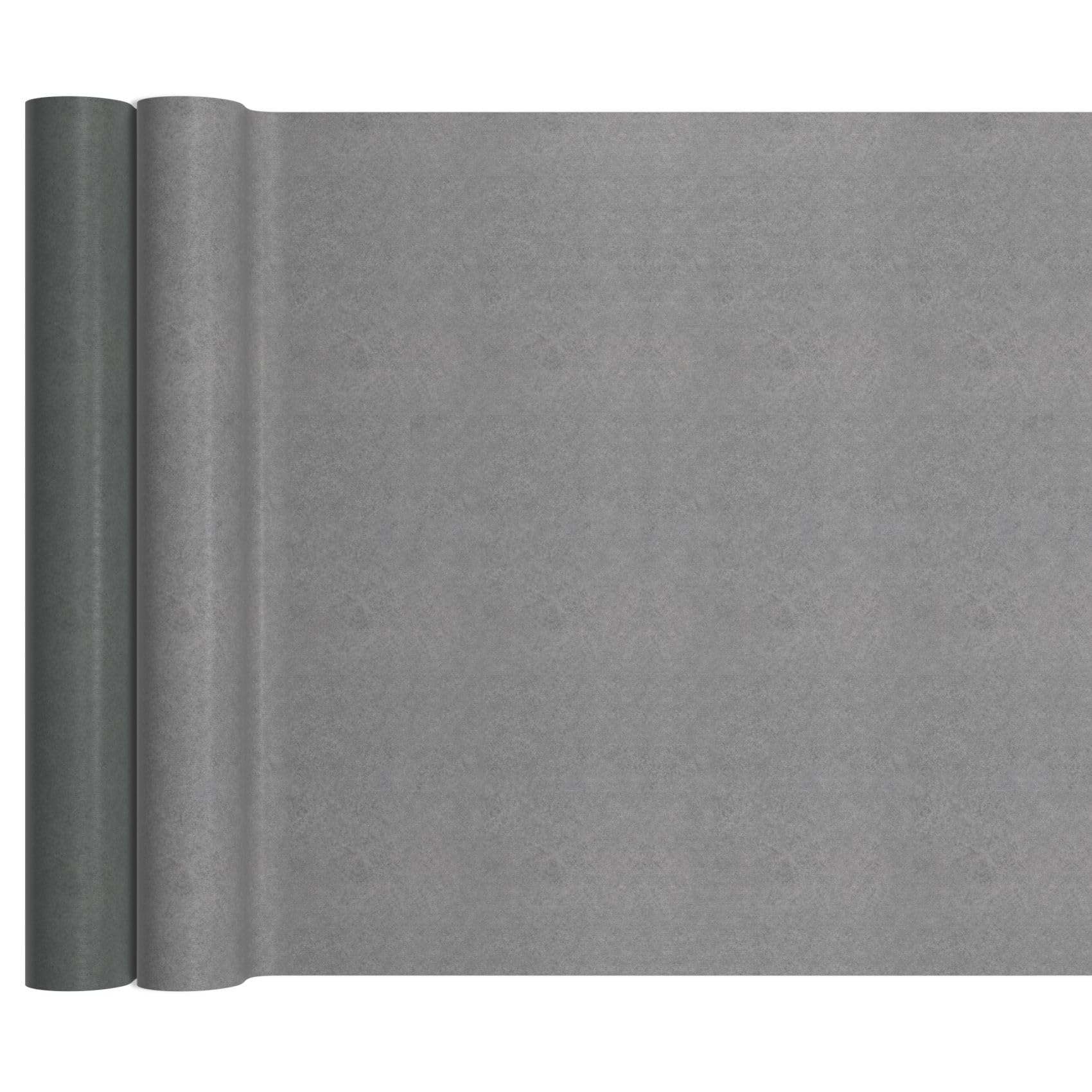 Revêtement de sol en PVC vendu au mètre, revêtement de sol en vinyle, 140 cm de large, aspect béton uni, gris, 600 x 140 cm