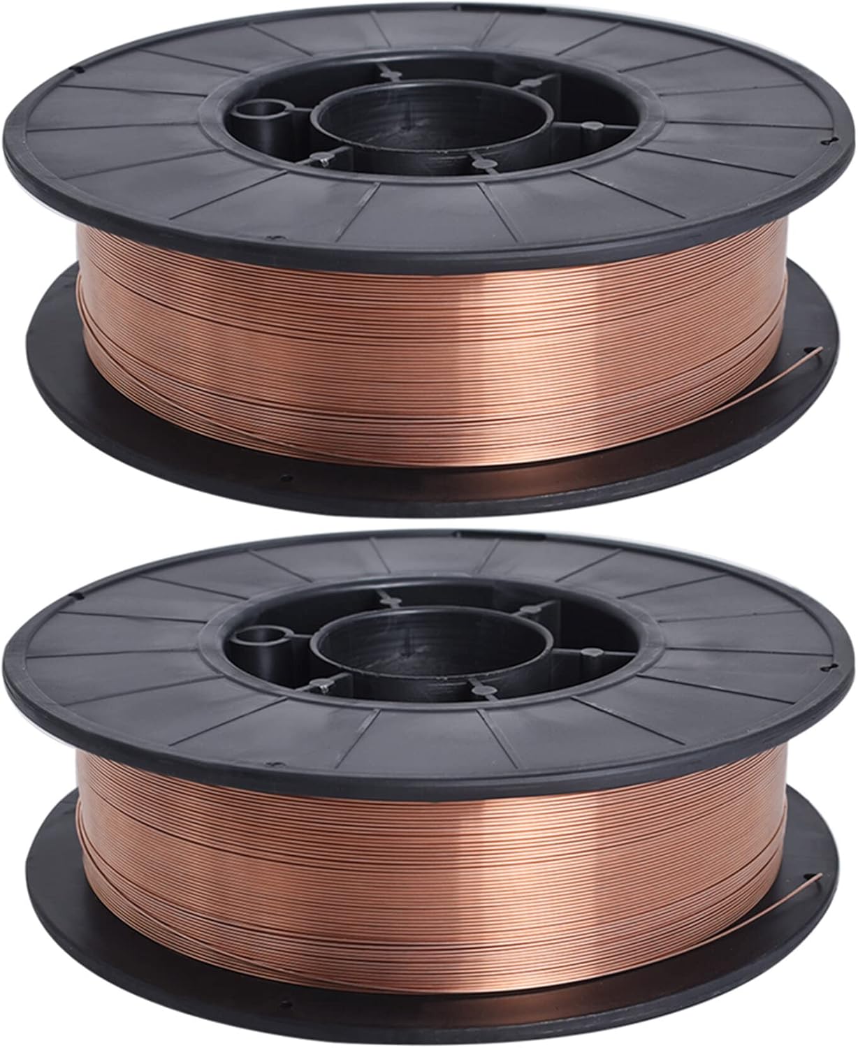 kimllier 2 Pack ER70S-6 Solid Mig Welding Wire 0.030 Inch (0.8MM) Mild Steel Welding Wire 11Lbs Spool for All Position Gas Welding