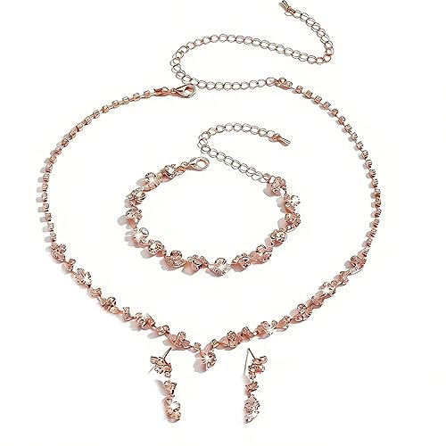 Wedding Jewelry Sets for Women - Earrings, Necklace, Bracelet Set