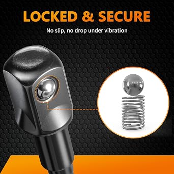 Mellbree 1/2 Impact Socket Adapter 1/4 to 1/2 for Impact Driver/Drill