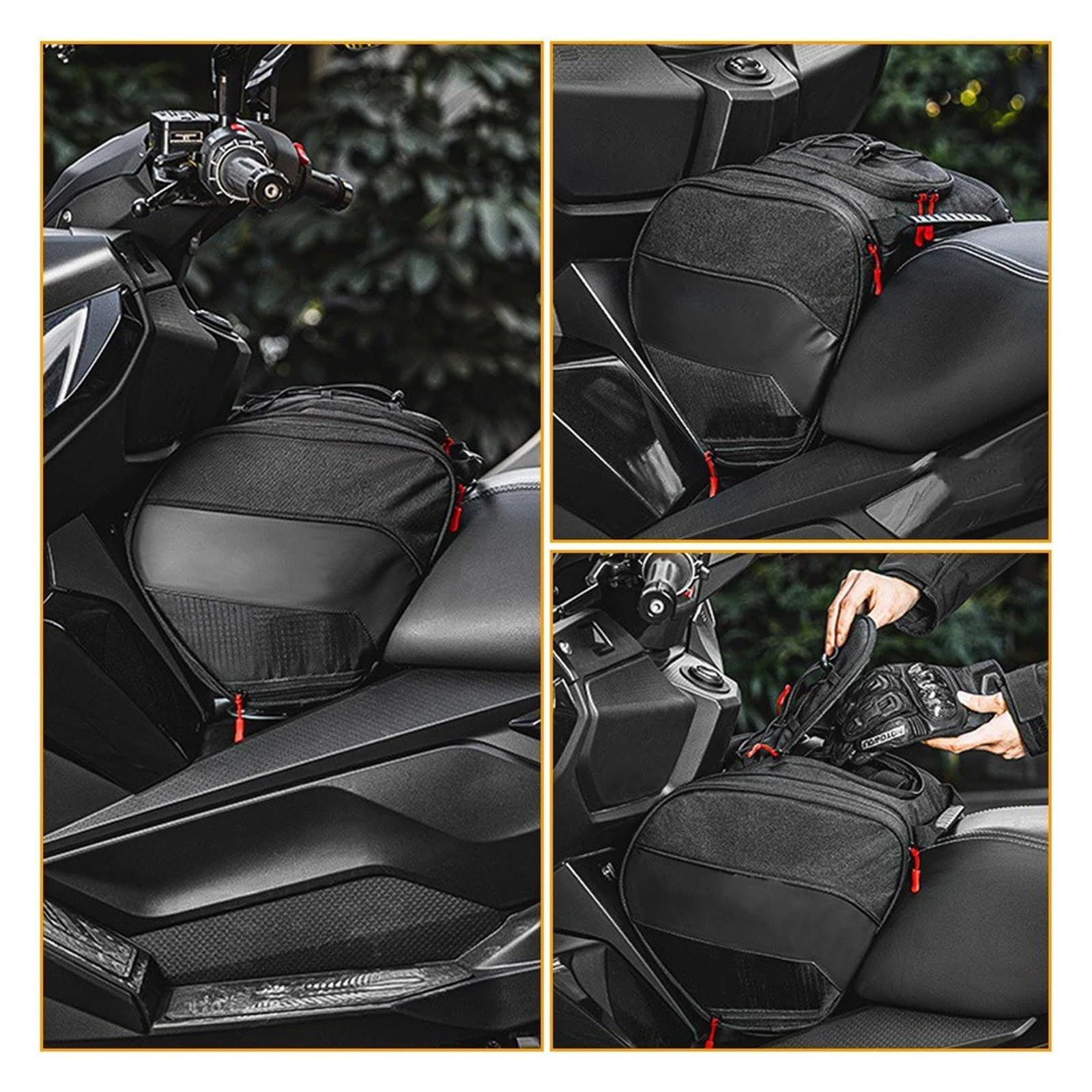 Sacoche Reservoir Moto pour Xmax 125 250 300 400 NMAX 125 155 160 TMAX 500 560 Sac De Rangement pour Bagages Et Outils Avant 15 L Sacoche De Réservoir Tunnel pour Scooter Sac à Outils Moto(Type B)