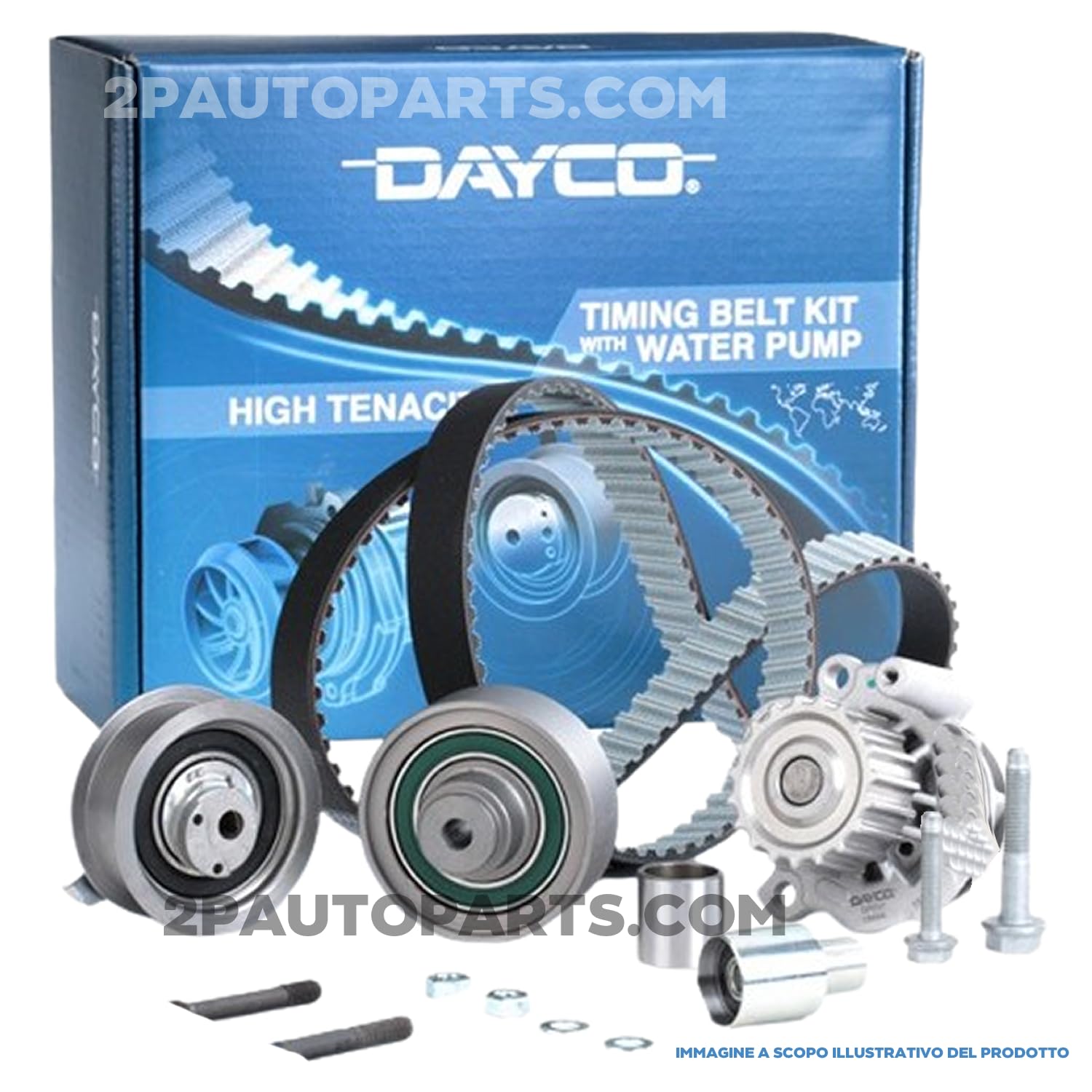 KIT DISTRIBUZIONE COMPLETO DI POMPA ACQUA, CINGHIA SERVIZI E ANTIGELO OMAGGIO PER GIULIETTA 500X TIPO 1.6 MULTIJET MJT