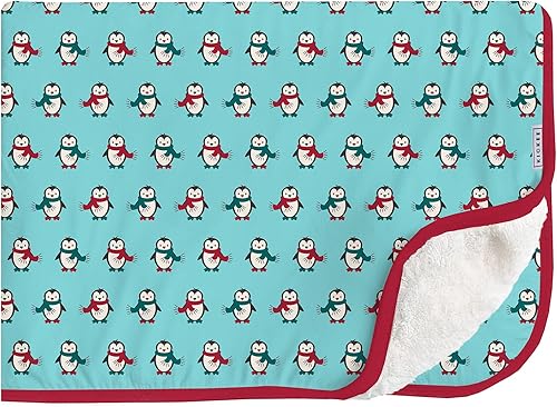 KICKEE - Manta con forro de sherpa con estampado, manta sherpa ultra afelpada, hecha de viscosa de tela de bambú, forro polar sherpa ultra lujoso