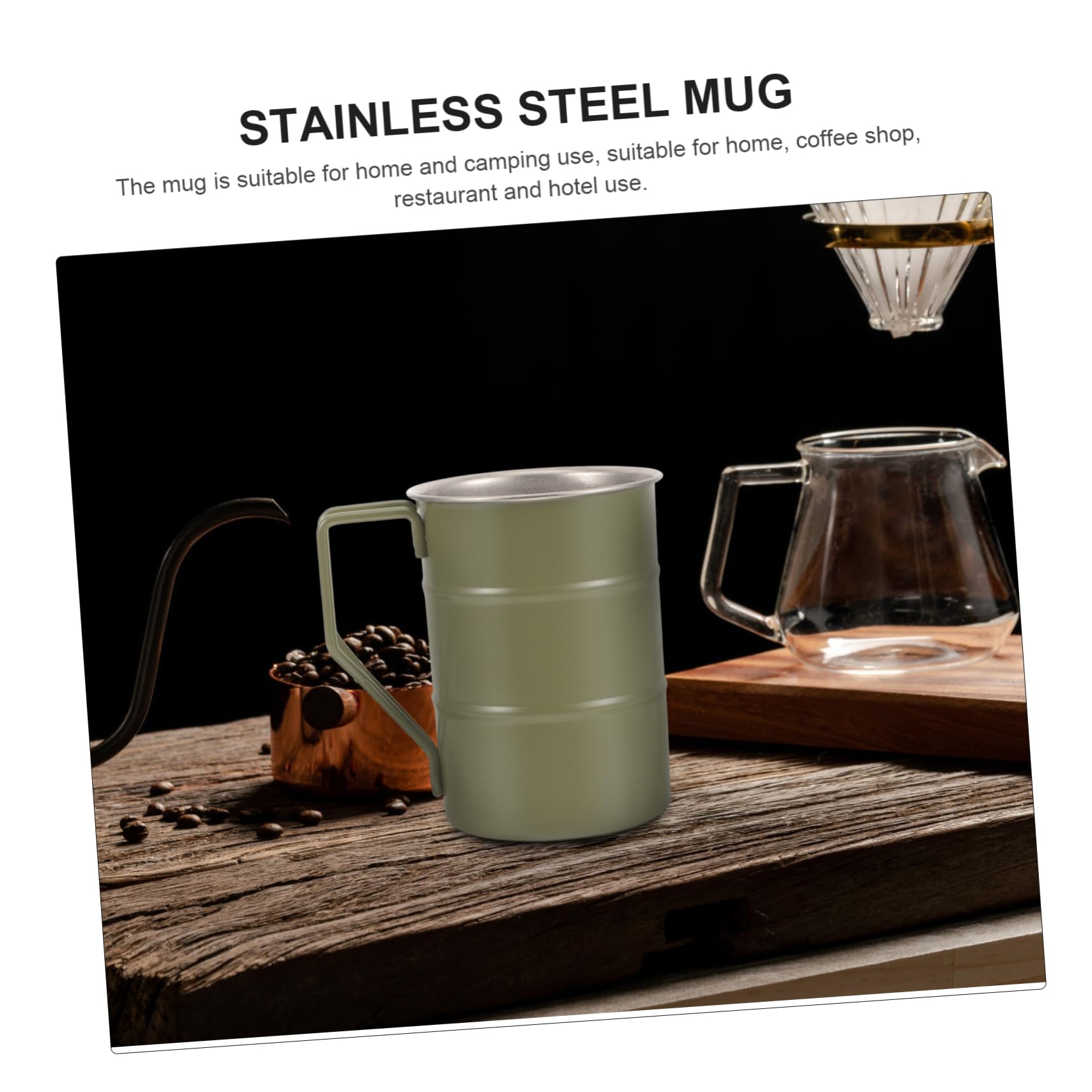 BESTOYARD 4stücke Outdoor Trinkbecher Aus Edelstahl Stilvoller Tragbarer Kaffeebecher Für Camping Picknick Und Reisen Robuster Doppelt Isolierter Becher Für Heiße Und Kalte Getränke