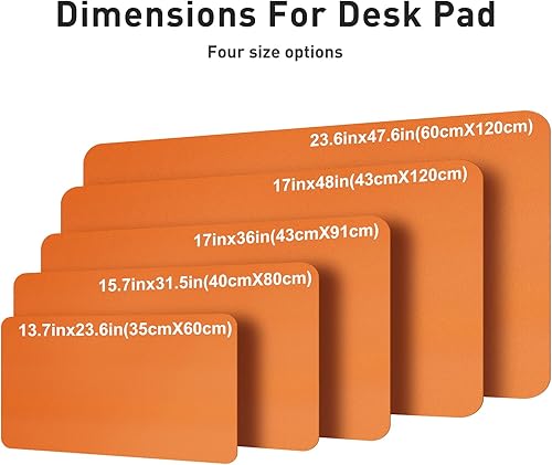 Miniatura 387 de Aothia Tapete protector de escritorio, alfombrilla para mouse, antideslizante, impermeable, de piel sintética, secante de escritorio, para Verde