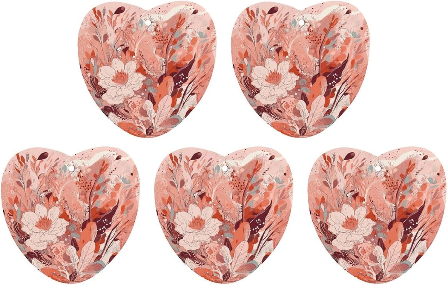 5 Pcs Car Air Fresheners Hanging Air Freshener Abstract Floral Design Hanging Scented Cards Fragrance Scented Cards for Car Car Aromatherapy Tablets for Car
