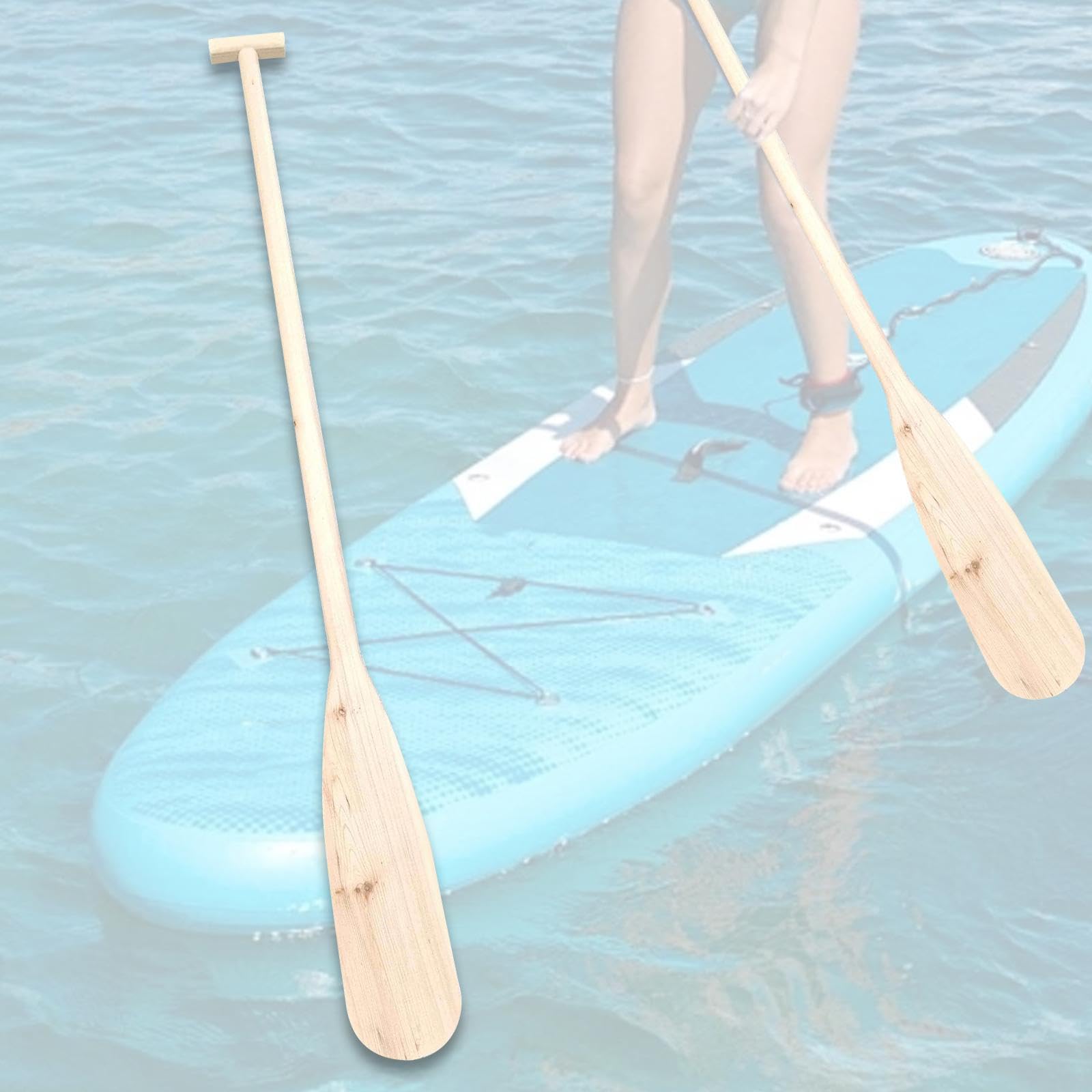 Pagaia in Legno Pagaia per Dragon Boat Remo da Barca Pagaia per Canoa Pagaia Multiuso con Costruzione Robusta Adatta per Atleti di Ogni Livello E IDE