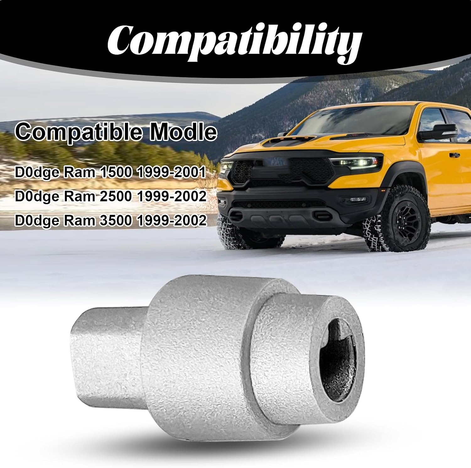 Aluminum Alloy Temperature Door Servo Coupling, Replace# 05012923AB|5012923AB, Fit for D0dge Ram 1500 1999-2001, D0dge Ram 2500 3500 1999-2002
