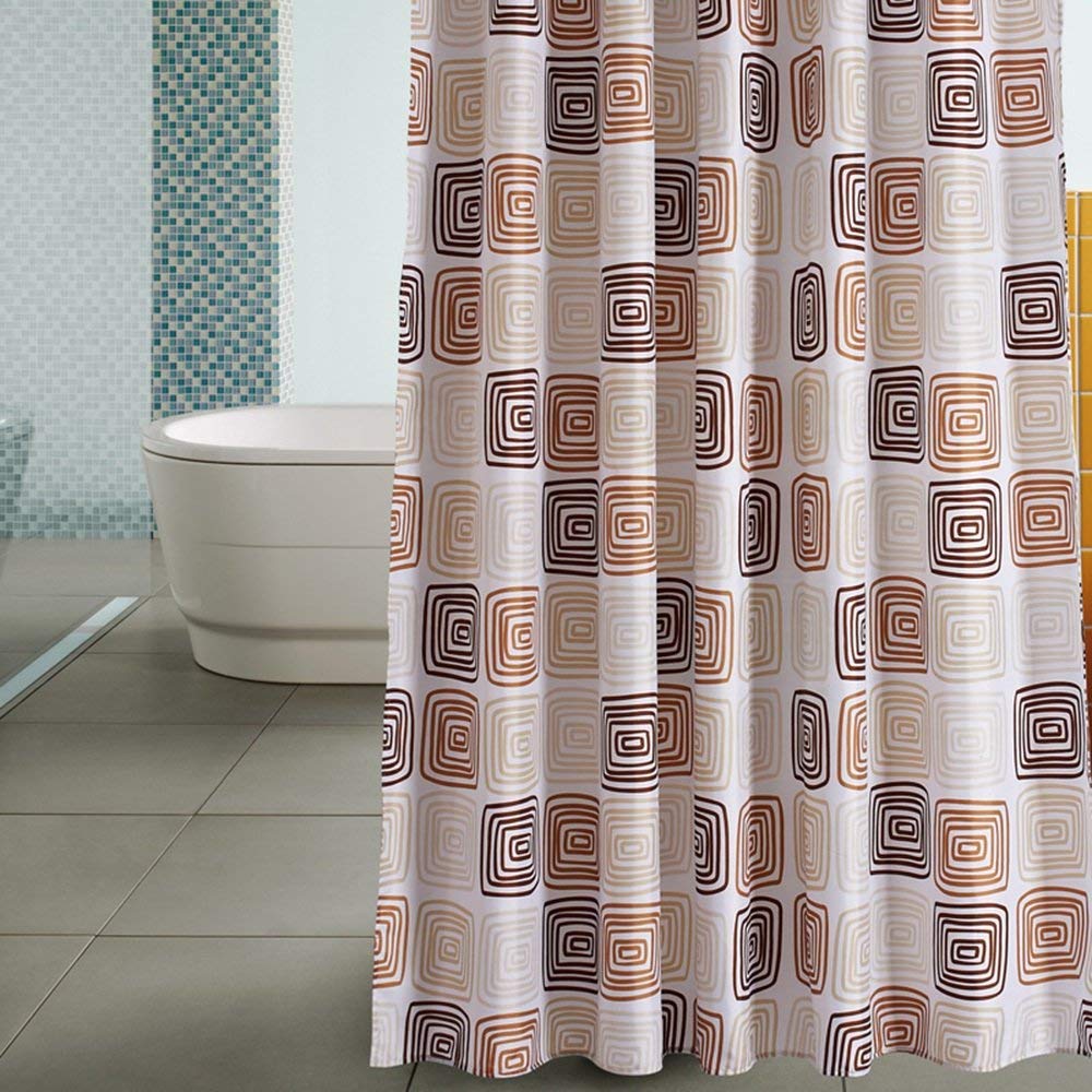 Rideau de douche hôtel de qualité supérieure en polyester imperméable opaque - 2