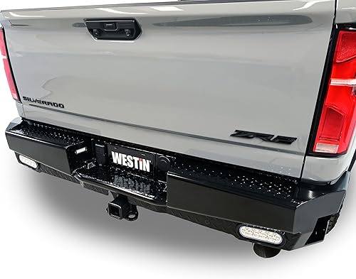 Miniatura 13 de Westin 58-341185 HDX Bandit parachoques trasero para Silverado Sierra 1500 2019-2024 (Exc 2019 LD Limited) 2020-2024 Silverado Sierra 2500 3500