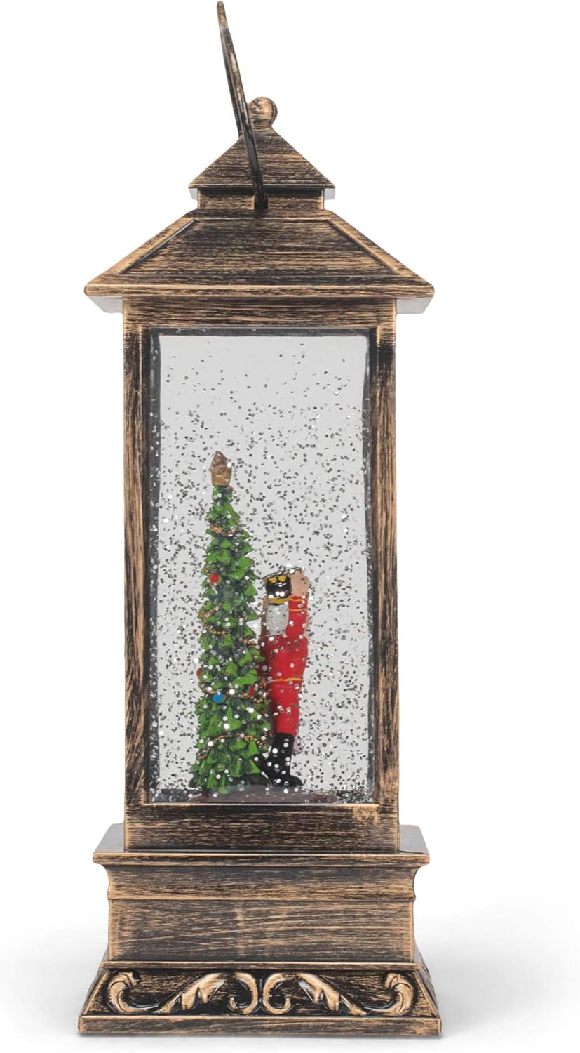 Roman 133516 Led Swirl Lantern Nutcracker Ballet, 10.7 inch, Black