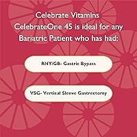 Vista 5 de Celebrate Vitamins CelebrateONE 45, 45mg Iron - Once Daily Bariatric Multivitamin, Essential Vitamins & Minerals - Gastric Bypass & Sleeve