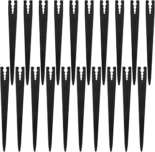 Operitacx 120pcs 1/8 Inch Drip Tubing Stakes: Plastic Irrigation Support Stakes - 3/5mm Watering Pipe Support Tool for Gardening - Tubing Hose Holder for Lawn Vegetable Flower Beds