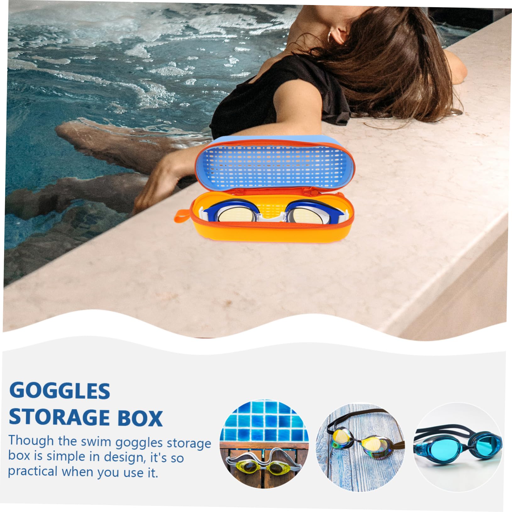 BESPORTBLE Scatola Di Immagazzinaggio Per Occhialini Da Nuoto Da 3 Pezzi Scatole Per Il Trasporto Di Occhiali Custodia Per Occhiali Custodie Per Occhiali In Silicone Scatole Per Occhialini