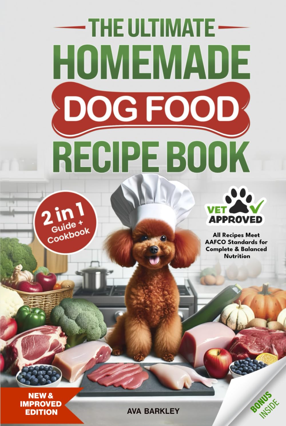 The Ultimate Homemade Dog Food Recipe Book: Your 2 in 1 Guide and Cookbook to Healthy, Vet-Approved, Complete and Balanced Slow Cooker Meals with Daily Serving Guidelines      Hardcover – October 7, 2024