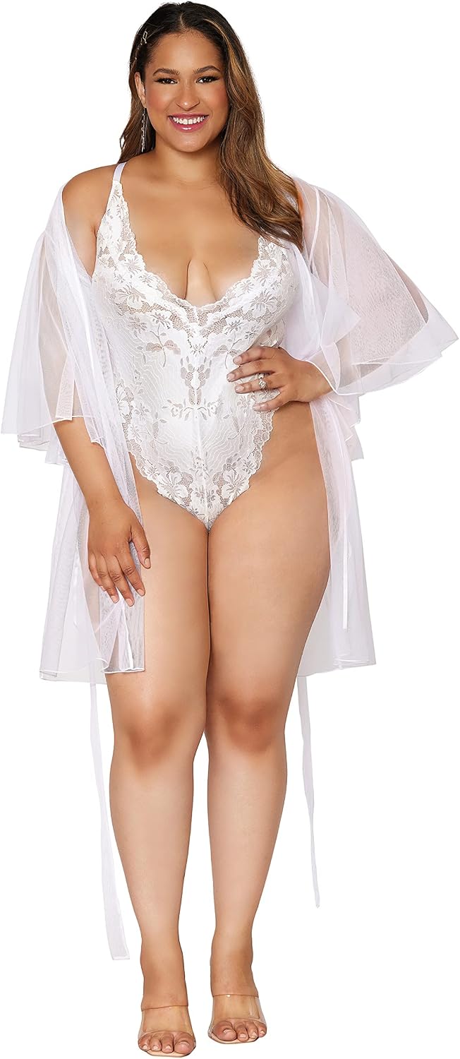 Dreamgirl Women's Robe & Teddy