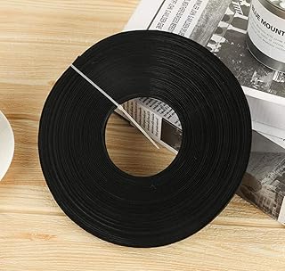 ZHONGJIUYUAN 50 Yards Poly Polyester Boning 6mm Polypropylene (Black)