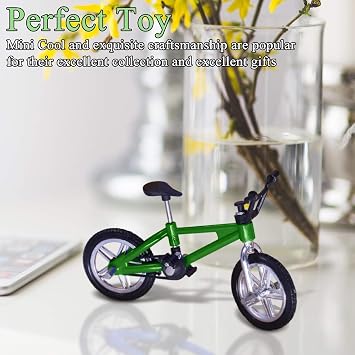 4 Pcs Finger Bike, Finger Toy Bikes, Mini Bmx Simulation Finger Mountain Bike, Miniature Bicycle Model Collections Decoration, 4 Colors