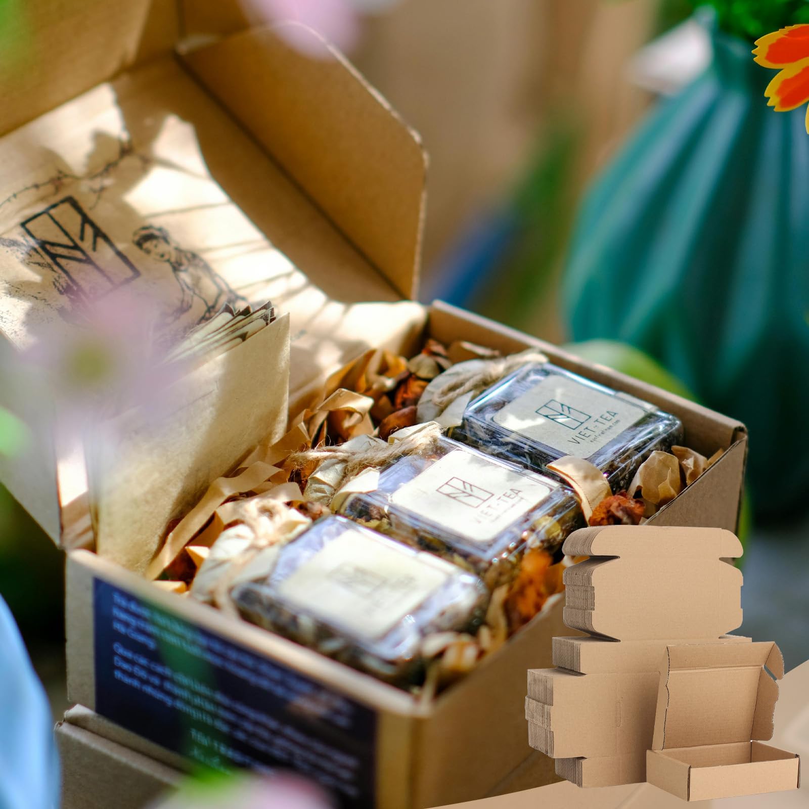 100 cajas de cartón corrugado, cajas de embalaje para correo, cajas de cartón pequeñas para embalaje de artículos pequeños (5.91 x 3.94 x 1.57 pulgadas)