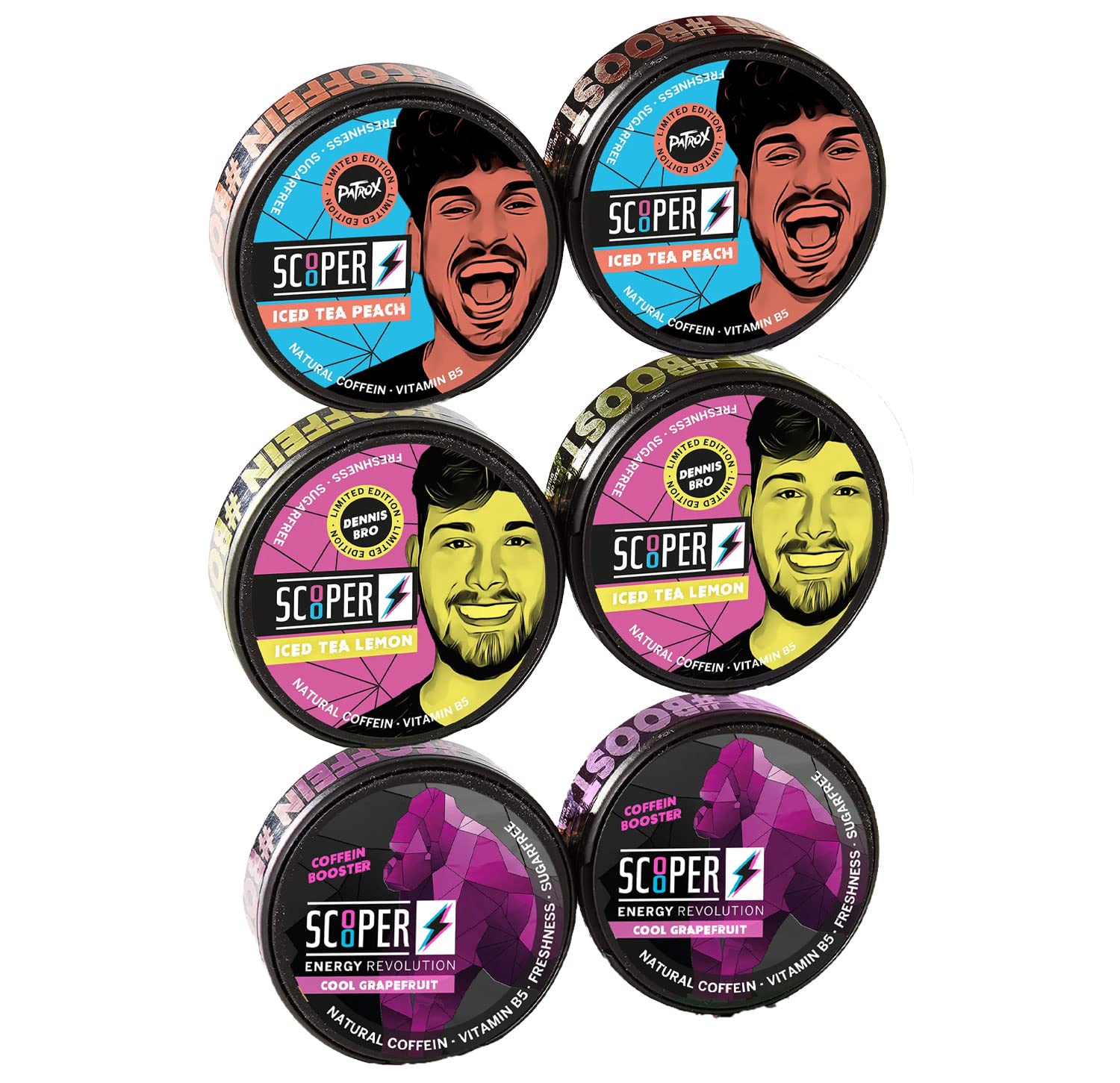 SCOOPER Energy | Energy Revolution | Mix swoje własne pudełko SCOOPER | + drzewko zapachowe BMB (2 x grejpfrut, 2 x cytryna, 2 x brzoskwinia + 1 gratis)