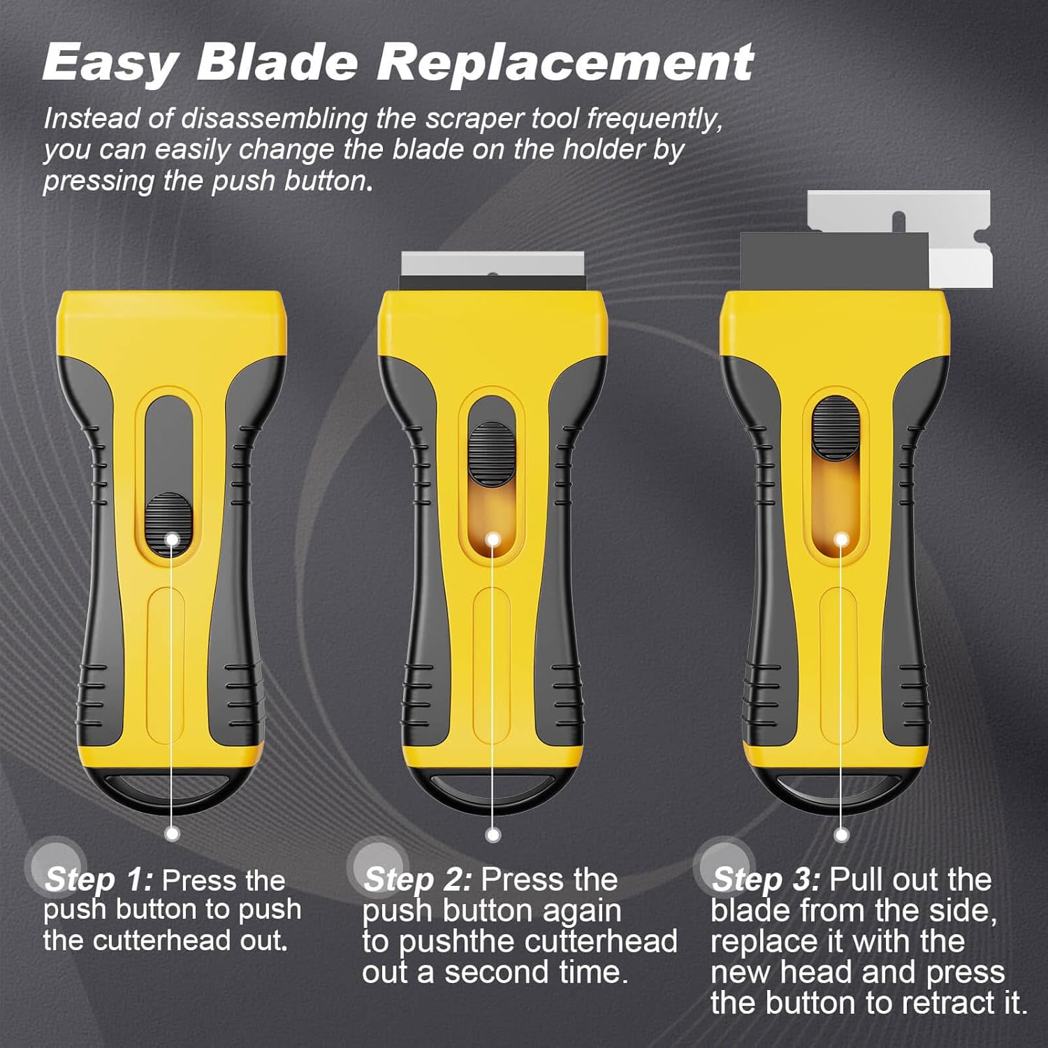 Razor Blade Scraper Tool With 20pcs Extra Blades, Razor Scraper For Cleaning Glass,Stove Top, Cooktop, Window, Oven, Paint, Sticker, Tile, Non Scratch