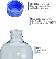 Vista 2 de Botellas de vidrio de almacenamiento de 5000ml – 1 pieza Botella redonda de almacenamiento de medios – Botellas de vidrio de borosilicato – Botellas