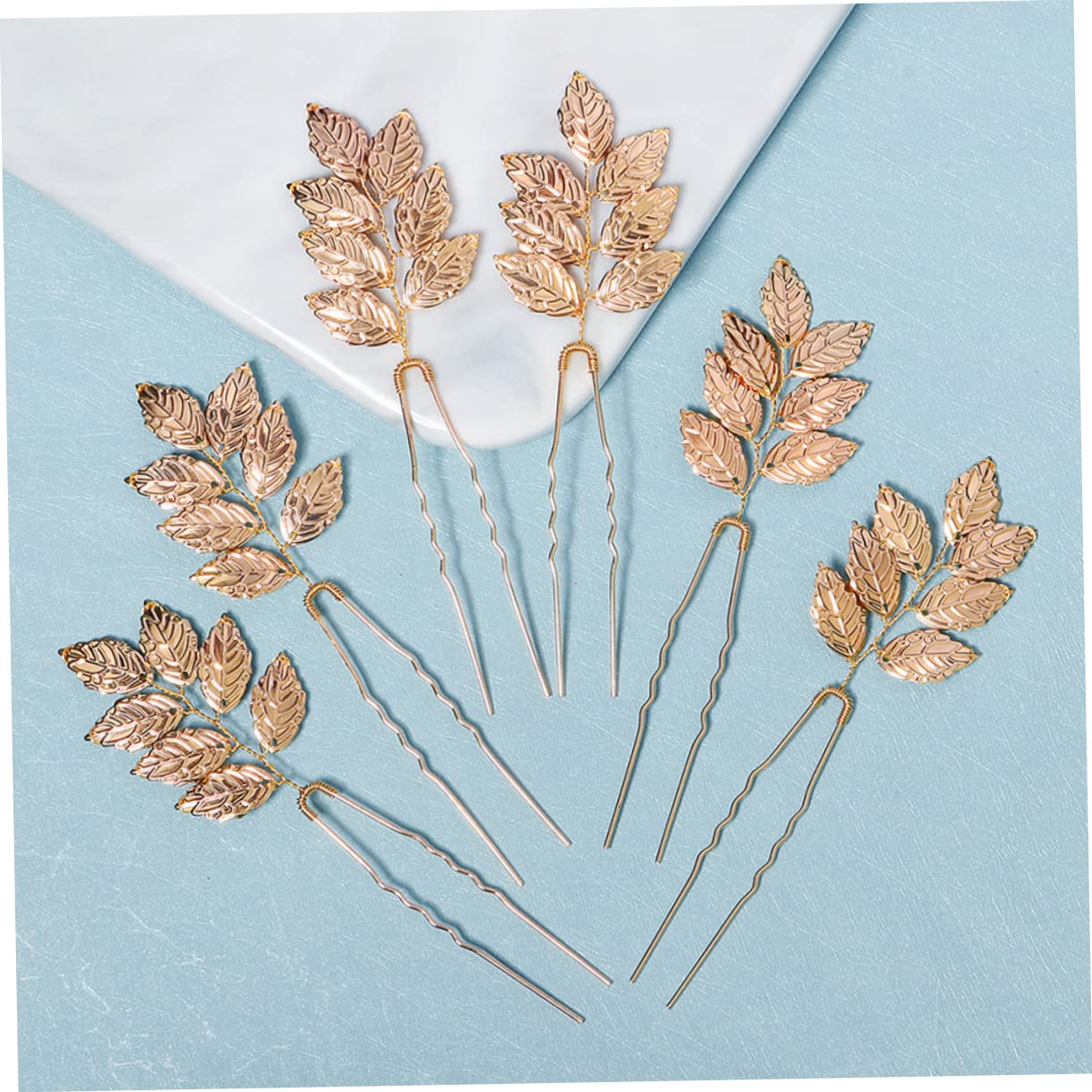 FRCOLOR Stück Blattstecklinge Hochzeit Haarschmuck Für Bräute Blatt Haarnadel Goldene Haarnadel Hochzeitskopfschmuck Für Die Braut Hochzeit Stirnbänder Für Frauen Haarschmuck Für